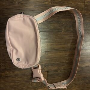 Lululemon Pink Crossbody Bag with Logo